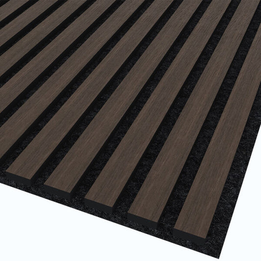 Wooden Slat Acoustic Panel Choco Brown 2900mm x 600mm