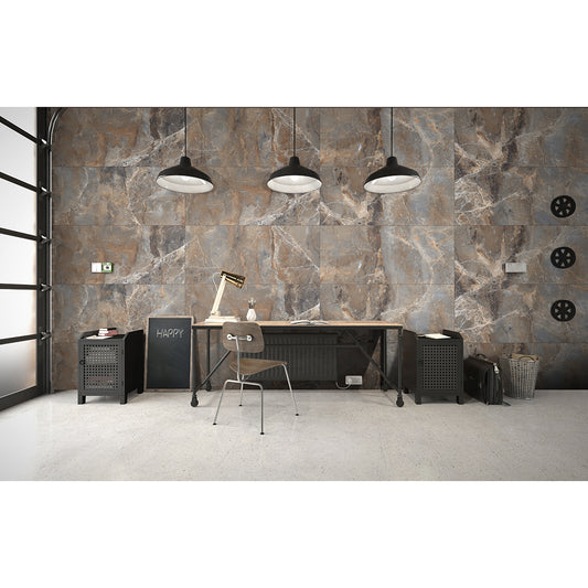 Quantum 60x120 Brown Matt Carving Porcelain