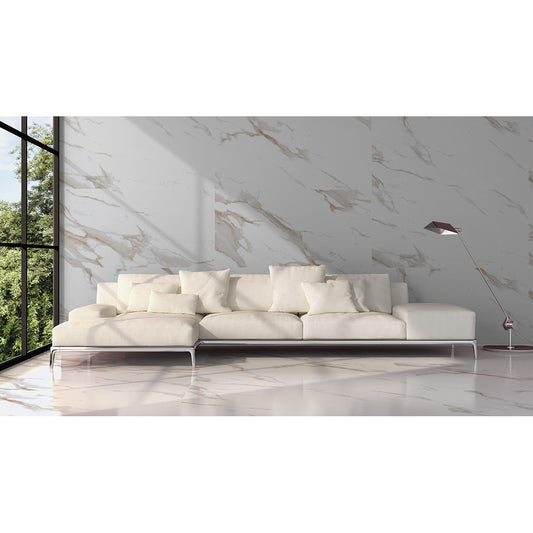 Statuario Mercury 60x120 Gold Polished