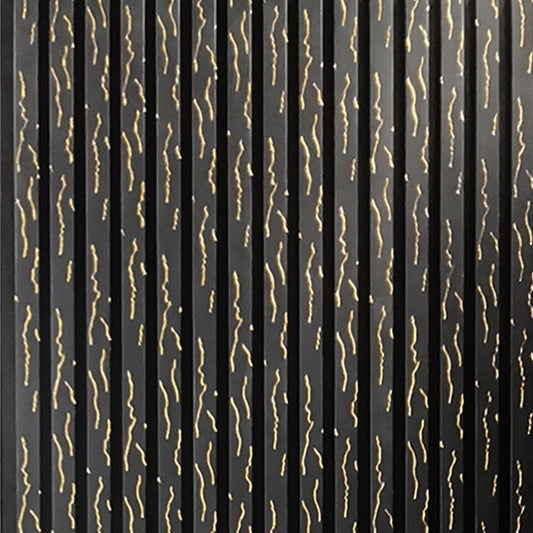 Wooden Slat Acoustic Panel Black Gold Vein 2400mm x 600mm