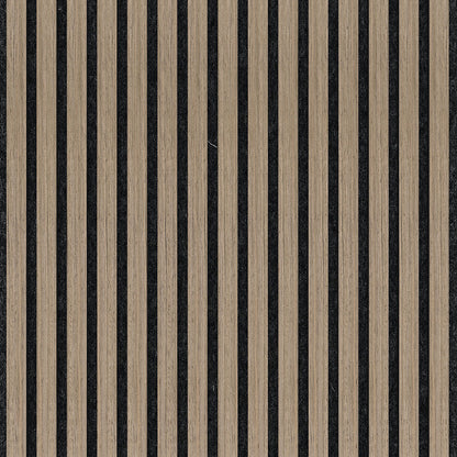 Wooden Slat Acoustic Panel Light Walnut 2400mm x 600mm