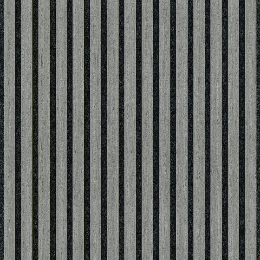 Wooden Slat Acoustic Panel Grey Oak 2400mm x 600mm
