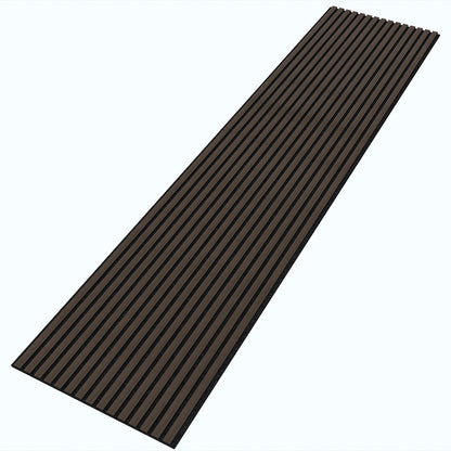 Wooden Slat Acoustic Panel Choco Brown 2400mm x 600mm