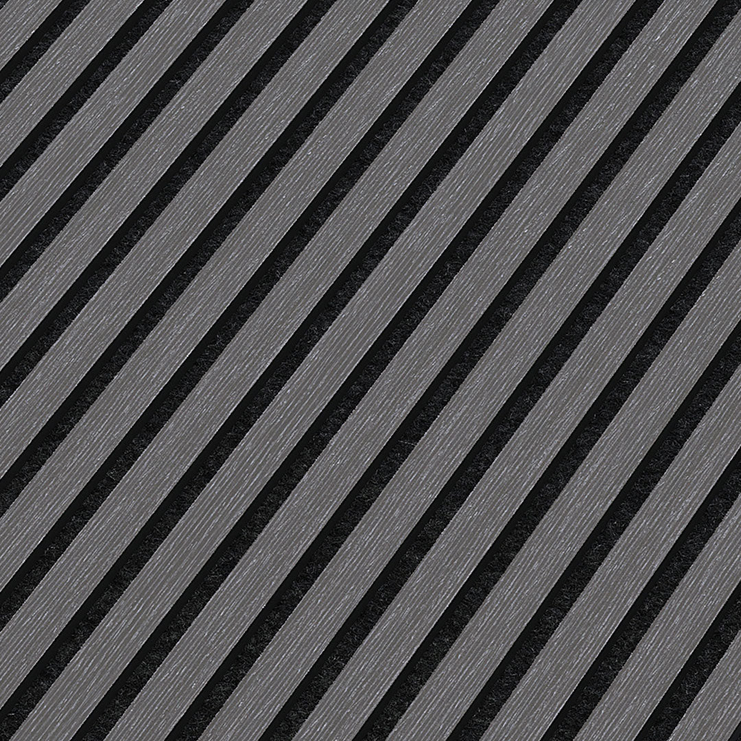 Wooden Slat Acoustic Panel Ash Grey 2400mm x 600mm