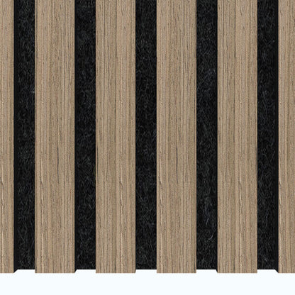 Wooden Slat Acoustic Panel Light Walnut 2900mm x 600mm