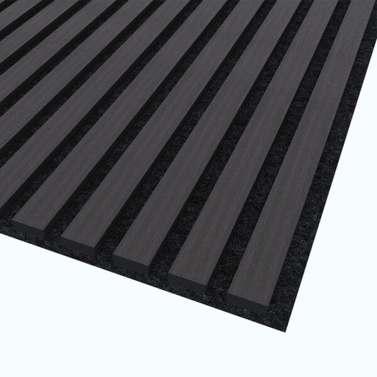 Wooden Slat Acoustic Panel Black Oak 2900mm x 600mm