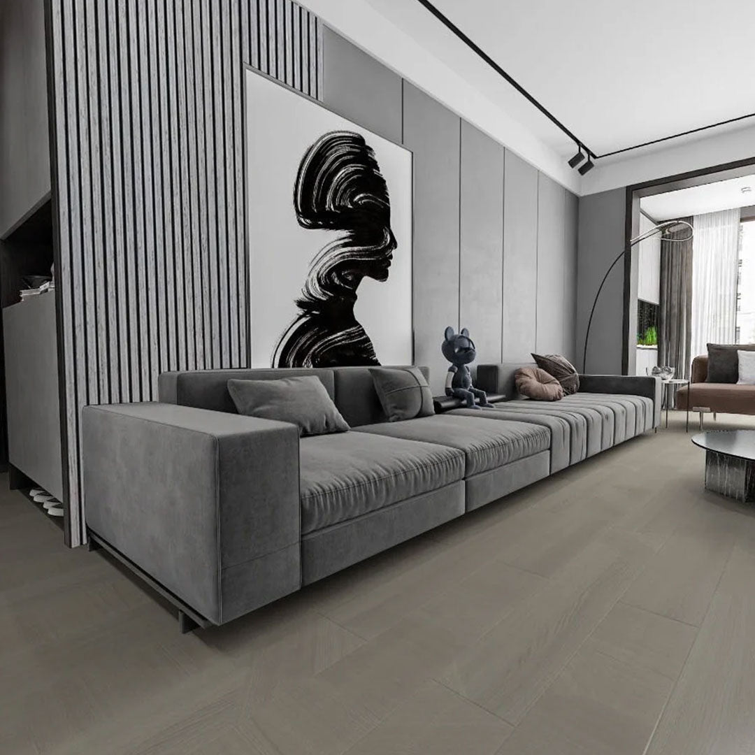 Wooden Slat Acoustic Panel Grey Oak 2400mm x 600mm