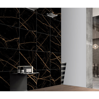 A Black 60x60 Gold Matt
