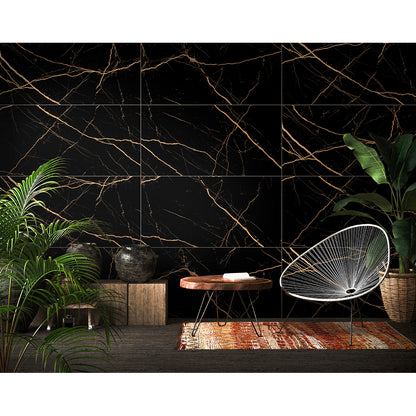 A Black 60x120 Gold Polished