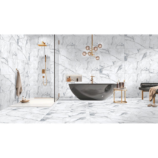 N 60x120 Blue Matt Carving