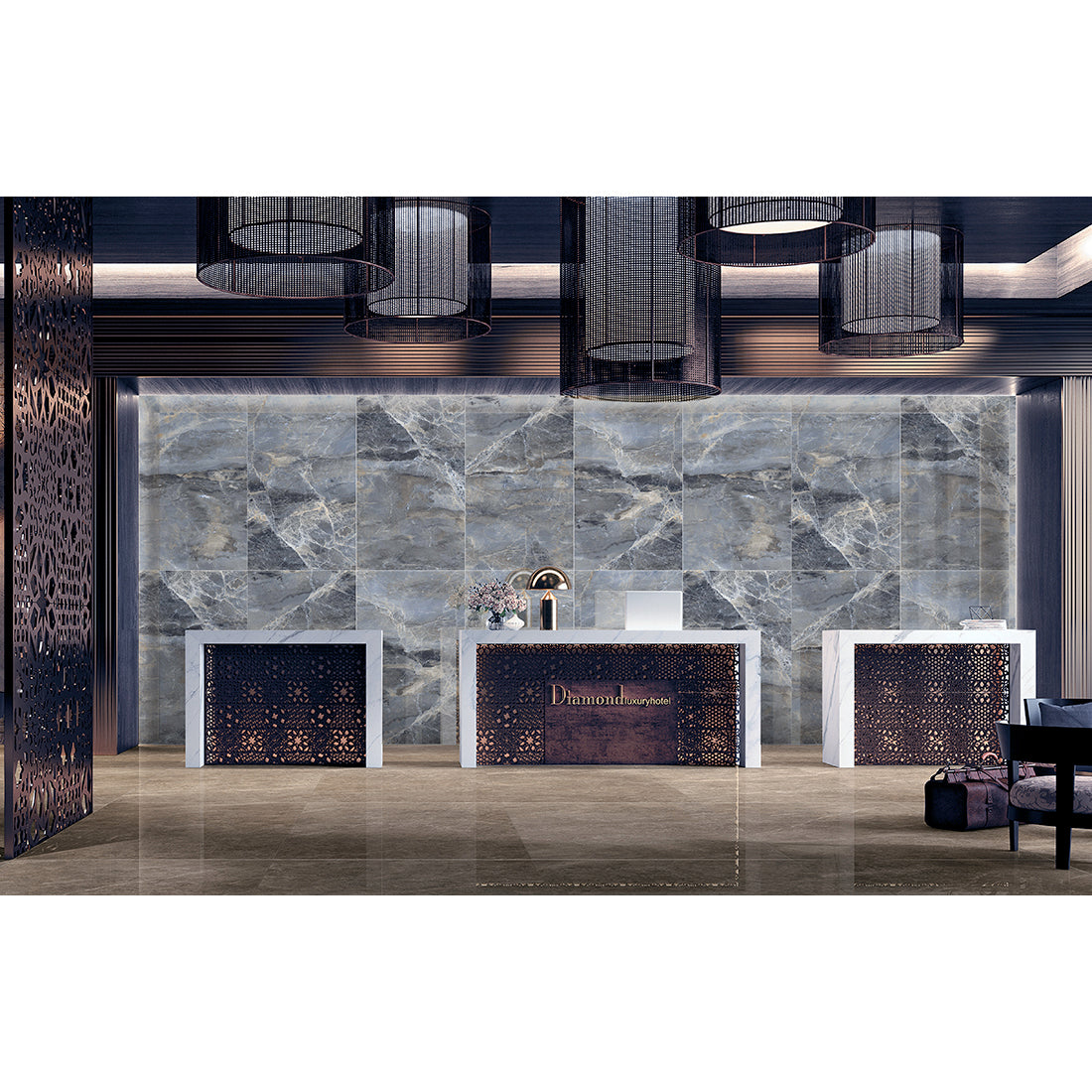 QN 60x120 Gris Matt Carving Porcelain