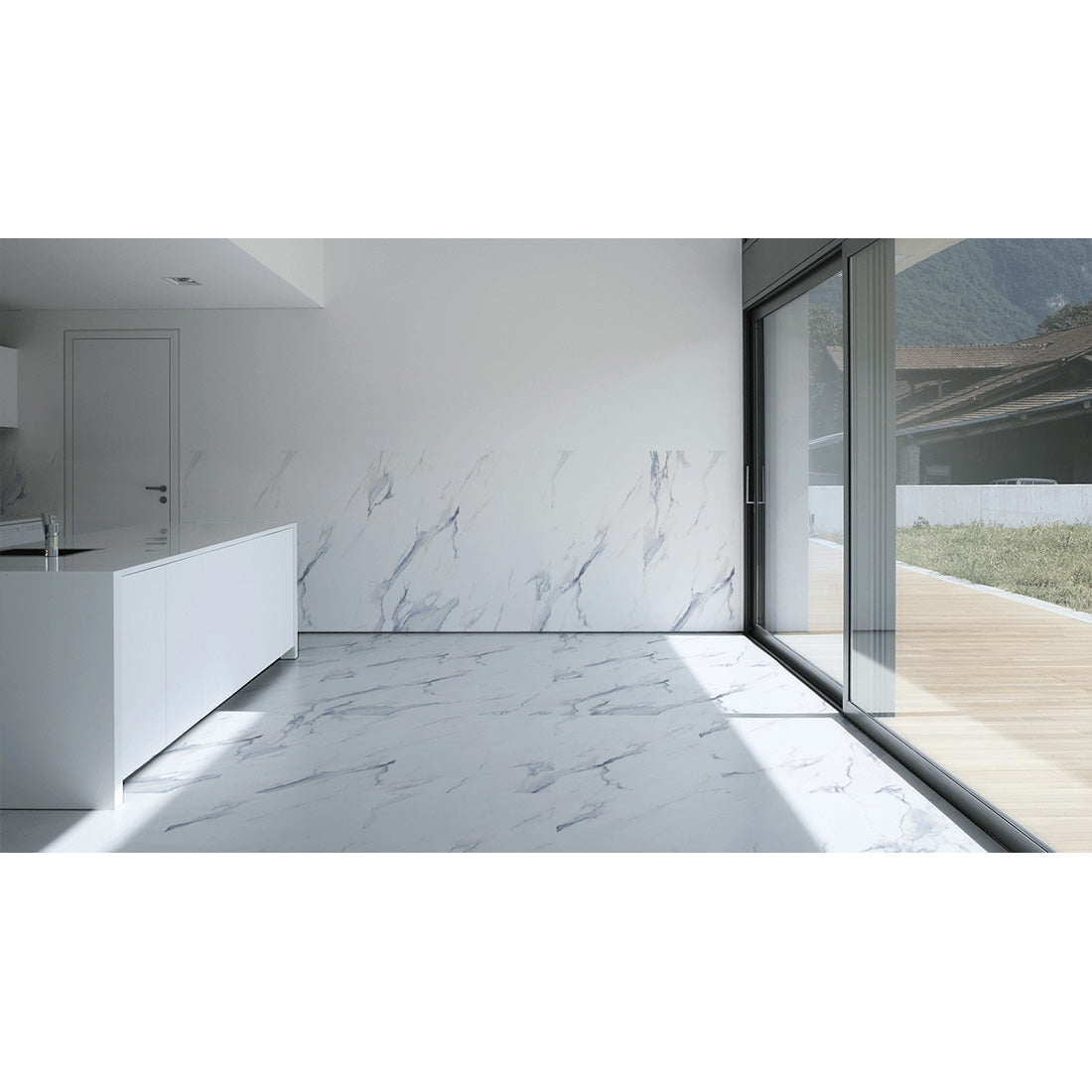 Statuario Mercury 60x120 Blue Polished