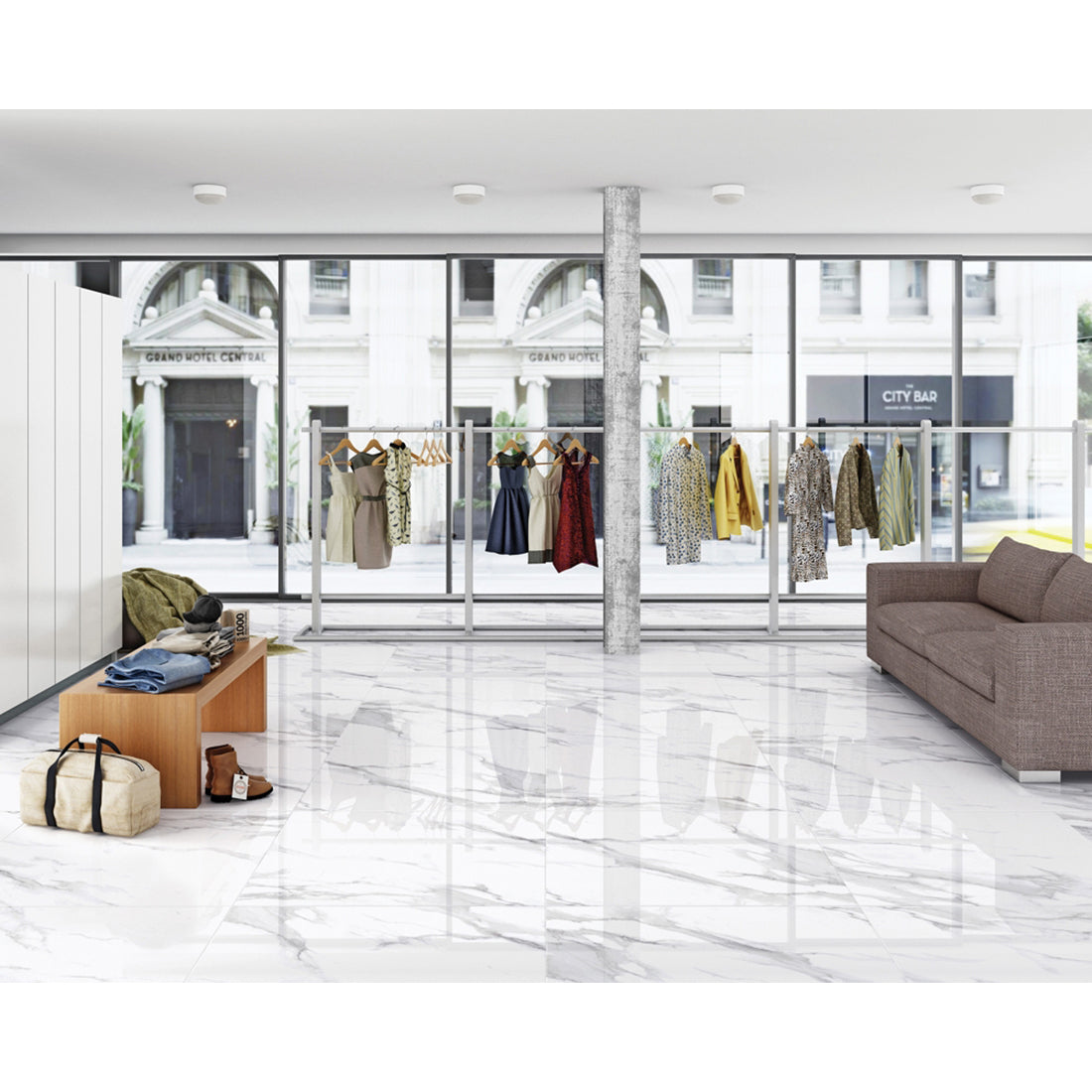 Statuario Mercury 60x120 White Polished