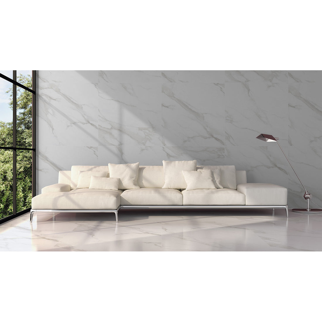 Statuario Mercury 30x60 White Matt